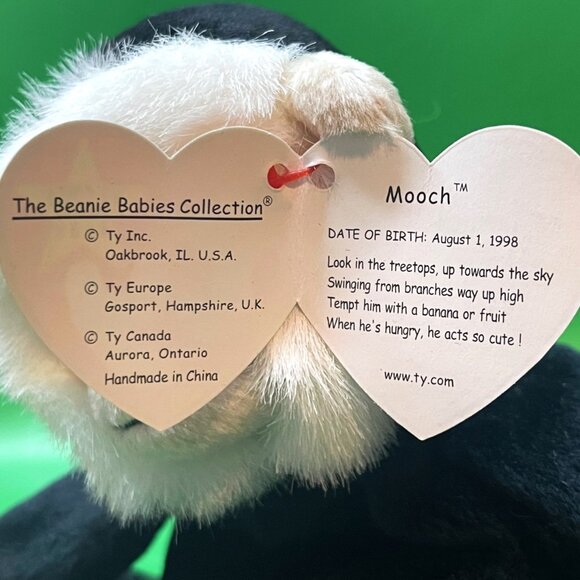 Ty Beanie Baby Mooch Spider Monkey 1999 Beanbag Plush Stuffed Animal Toy Gift - Picture 4 of 8